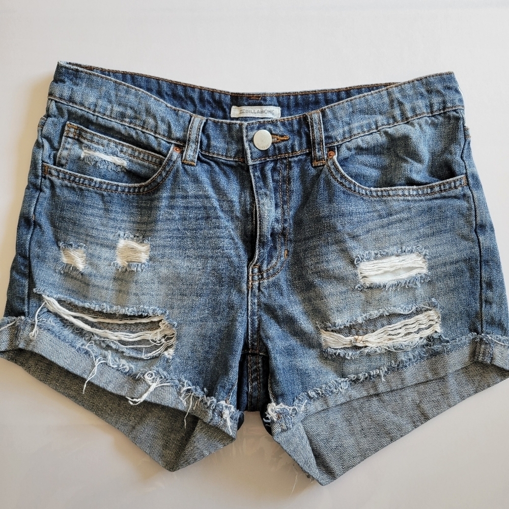 Billabong Distressed Jean Shorts.